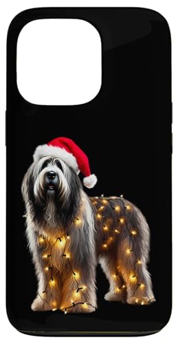 Hülle für iPhone 13 Pro Bergamasco Schäferhund Weihnachtsmannmütze Weihnachtsbeleuchtung Besitzer Mama von Bergamasco Sheepdog Dog Christmas Products