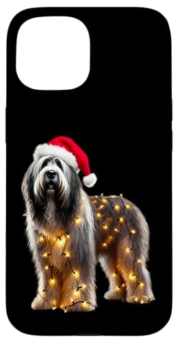 Hülle für iPhone 15 Bergamasco Schäferhund Weihnachtsmannmütze Weihnachtsbeleuchtung Besitzer Mama von Bergamasco Sheepdog Dog Christmas Products