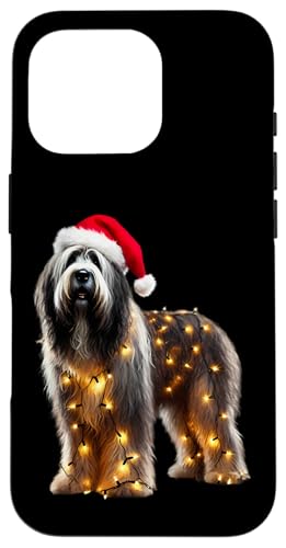 Hülle für iPhone 16 Pro Bergamasco Schäferhund Weihnachtsmannmütze Weihnachtsbeleuchtung Besitzer Mama von Bergamasco Sheepdog Dog Christmas Products