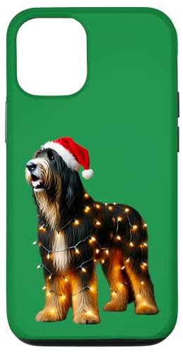 Hülle für iPhone 12/12 Pro Berger Picard Hund Weihnachtsmannmütze Weihnachtsbeleuchtung Besitzer Mama Papa von Berger Picard Dog Christmas Products