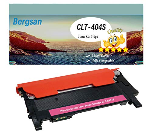 Bergsan 1 Magenta Rot Toner XL kompatibel mit Samsung CLT M404S Xpress C430 C430W C480 C480W C480FN C480FW Xpress SL-C430 SL-C430W SL-C480 SL-C480W SL-C480FN SL-C480FW von Bergsan