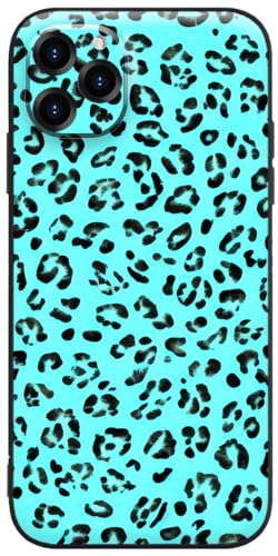 Berkin Arts Kompatibel mit iPhone 13 Pro Max Hülle Silikon Cover Leopardenmuster Blaugrünes, kreatives Wildtiermuster von Berkin Arts