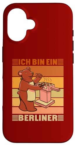 Hülle für iPhone 16 Ich bin öfter beim Grillen! Ich bin ein Berliner von Berlin Love - Funny Berlin T-Shirts & Berlin Gifts