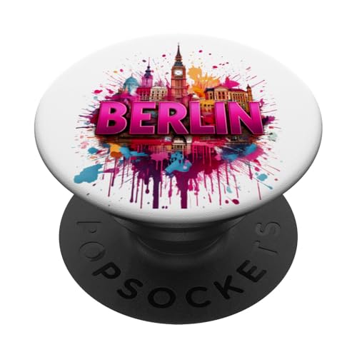 Berlin Design - Berliner Farben - Pop Art - Ich liebe Berlin PopSockets Klebender PopGrip von Berliner Bär Designs - Berlin Shop - Berlin