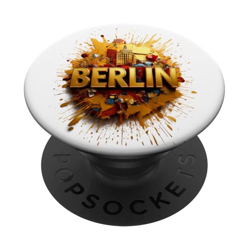 Berlin Design - Berliner Farben - Pop Art - Ich liebe Berlin PopSockets Klebender PopGrip von Berliner Bär Designs - Berlin Shop - Berlin