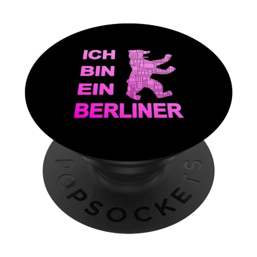 Berlin Design - Ich bin ein Berliner - Ich liebe Berlin PopSockets mit austauschbarem PopGrip von Berliner Bär Designs - Berlin Shop - Berlin