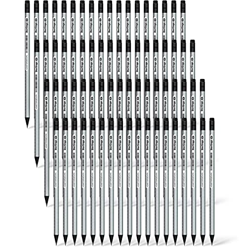 Berlingo Bleistift Set, 72 Stück, HB, mit Radiergummi, vorgespitzt, runde Form, Schwarzes Holz für das Büro, das Home Office oder die Schule und Uni, Serie Flexi Glow Berlingo Bleistift Set, 72 Stück, HB, mit Radiergummi, vorgespitzt, runde Form, Schwarzes Holz für das Büro, das Home Office oder die Schule und Uni, Serie Flexi Glow von Berlingo