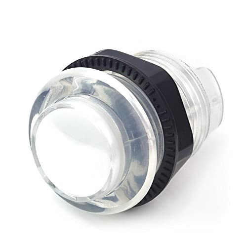 BerryBase Arcade Button 30mm, beleuchtet, LED 5V DC, Druckschalter, Arcade-Taste, Konsolentasten für PC Joystick Spiele Arcade Kampfspiele, Drucktaster für Arcade, Arcade Zubehör, transparent - weiß BerryBase Arcade Button 30mm, beleuchtet, LED 5V DC, Druckschalter, Arcade-Taste, Konsolentasten für PC Joystick Spiele Arcade Kampfspiele, Drucktaster für Arcade, Arcade Zubehör, transparent - weiß von BerryBase