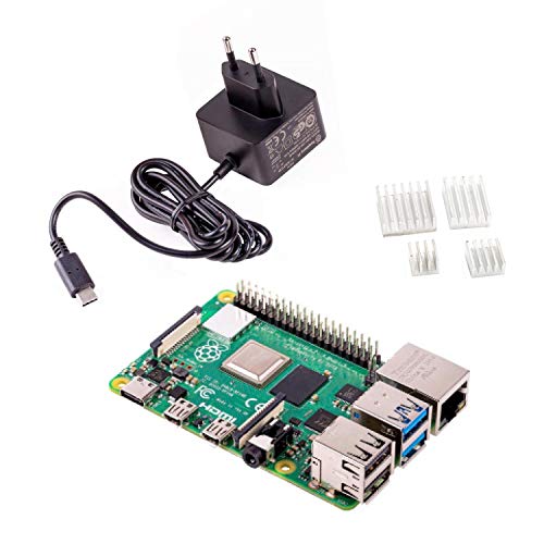 BerryBase Raspberry Pi 4 Computer Modell B, 4GB Elementary Kit von BerryBase