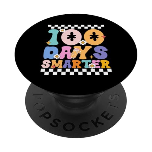 100 Days Smarter Happy 100. Schultag, fetzige Jungs und Mädchen PopSockets Klebender PopGrip von Best 100 Days Of School Gifts