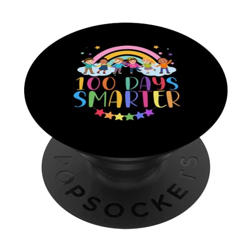 100 Tage intelligenter: Lehrer am 100. Schultag, Rainbow Kids PopSockets Klebender PopGrip von Best 100 Days Of School Gifts