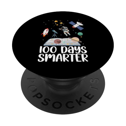 Lustige Happy 100 Days Of School Kunst für Männer Frauen Kinder Mond PopSockets Klebender PopGrip von Best 100 Days Of School Gifts