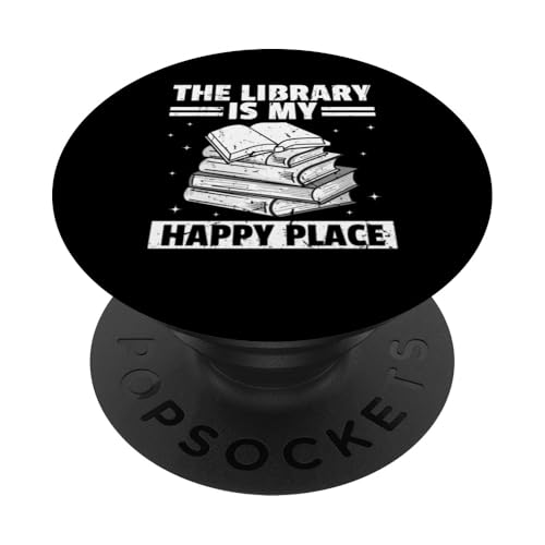 Beste Bibliothekskunst für Männer Frauen Bibliothekar Bücherwurm Buchliebhaber PopSockets Klebender PopGrip von Best Bookworm Gift Library Apparel