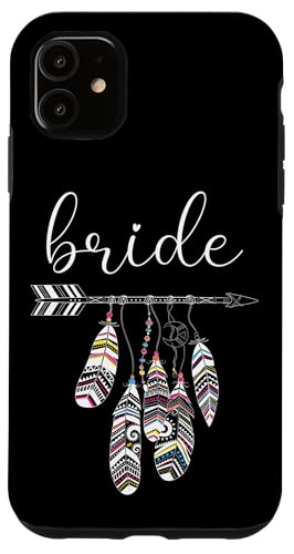 Hülle für iPhone 11 Braut Junggesellinnenabschied Verlobungsgeschenk Hochzeit Brautjungfern von Best Bride Babe Shirt Bridal Party Collection Here