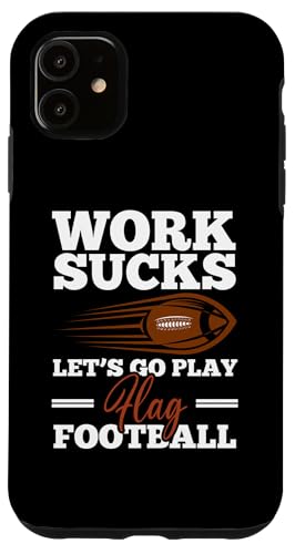 Hülle für iPhone 11 Lustige Flagge, Fußballtrainer, Sportliebhaber für Mädchen, Frauen, Mutter von Best Flag Football Gifts Sport Players