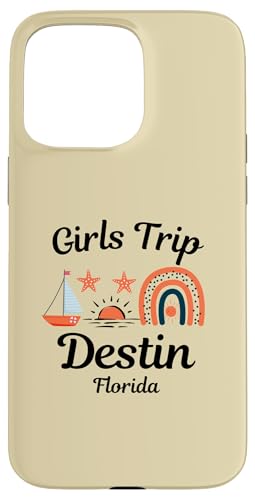 Hülle für iPhone 15 Pro Max Reise Destin Florida für Damen und Mädchen | Urlaubsziel von Best Girls Trip Outfit Co