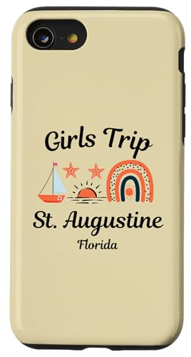 Hülle für iPhone SE (2020) / 7 / 8 Damen Mädchen Reise St. Augustine Florida Urlaub von Best Girls Trip Outfit Co