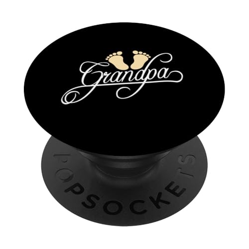 Babyfüße mit Aufschrift "I Love My Grandpa", für Neugeborene, ältere Menschen, Großvater PopSockets Klebender PopGrip von Best Great Grandpa Love Old Senior Grandchildren