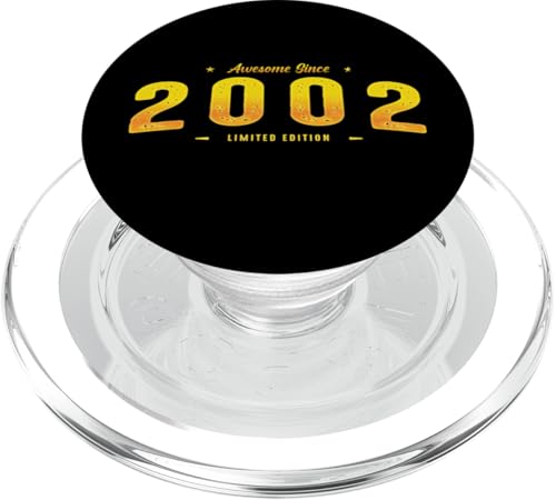 Awesome Since 2002 Year Of Birth - Vintage 23rd Birthday PopSockets PopGrip für MagSafe von Best Of Vintage Retro Groovy Theme for Birthday