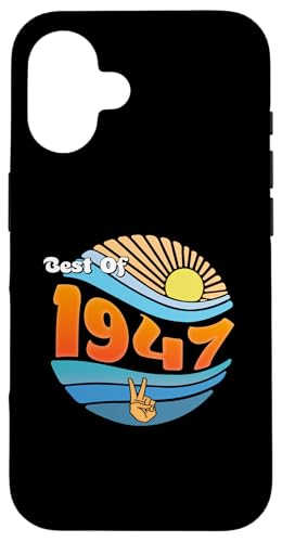 Hülle für iPhone 16 Legendary Since 1947 – 78 Years of Greatness von Best Of Vintage Retro Groovy Theme for Birthday