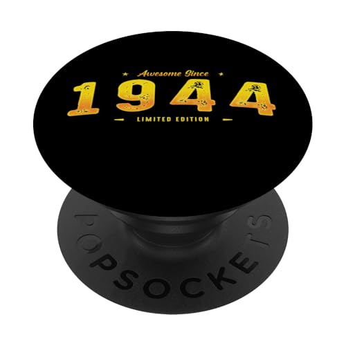 Vintage 1944 - 81st Birthday Limited Edition PopSockets Klebender PopGrip von Best Of Vintage Retro Groovy Theme for Birthday