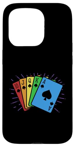 Hülle für iPhone 15 Pro Poker LGBT Rainbow Poker gibt Texas Holdem Player Poker ab von Best Poker Hands Chips Set Accessories Book Gifts