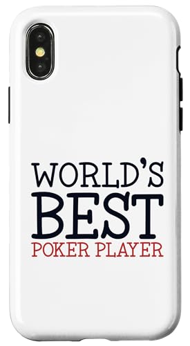 Hülle für iPhone X/XS Der weltbeste Pokerspieler Poker gibt Texas Holdem Poker ab von Best Poker Hands Chips Set Accessories Book Gifts