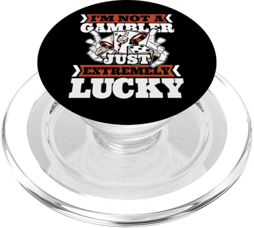 Kein Spieler, nur extrem glückliche Pokerhände, Spielerpoker PopSockets PopGrip für MagSafe von Best Poker Hands Chips Set Accessories Book Gifts