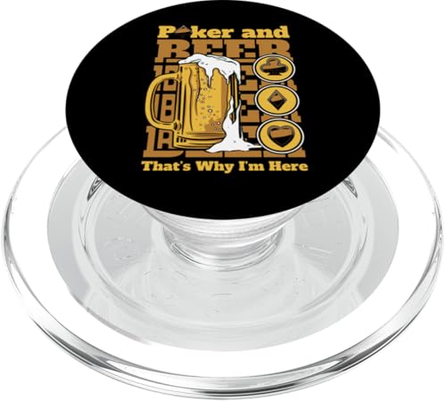 Poker und Bier Deshalb bin ich hier Poker Hands Player Poker PopSockets PopGrip für MagSafe von Best Poker Hands Chips Set Accessories Book Gifts