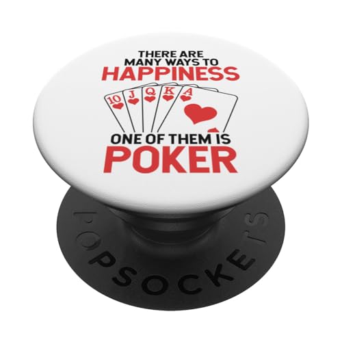 Viele Wege zum Glücklichsein Poker Hands Texas Holdem Player Poker PopSockets Klebender PopGrip von Best Poker Hands Chips Set Accessories Book Gifts