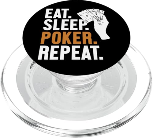 Eat Sleep Poker Repeat Texas Holdem Poker Hände Spieler Poker PopSockets PopGrip für MagSafe von Best Poker Hands Chips Set Book Accessories Gifts