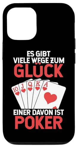 Hülle für iPhone 12/12 Pro Viele Wege zum Glück Texas Holdem Poker Hands Player Poker von Best Poker Hands Chips Set Book Accessories Gifts