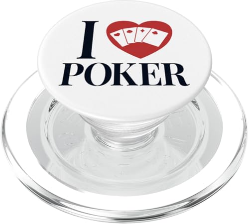 Ich liebe Poker Texas Holdem Poker Hands Player Poker PopSockets PopGrip für MagSafe von Best Poker Hands Chips Set Book Accessories Gifts