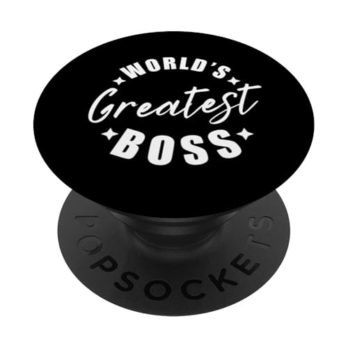 Beste Chef-Anerkennungskunst für Männer und Frauen Proud Boss Day CEO PopSockets Klebender PopGrip von Best Proud Boss Gift Humor Gag Boss