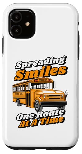 Hülle für iPhone 11 Spreading Smiles Gelber Busbetreiber Schulbusfahrer von Best School Bus Yellow Driver Transportation Gifts