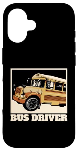 Hülle für iPhone 16 Busfahrer Student Shuttle Gelb Bus Schulbus Busfahrer von Best School Bus Yellow Driver Transportation Gifts