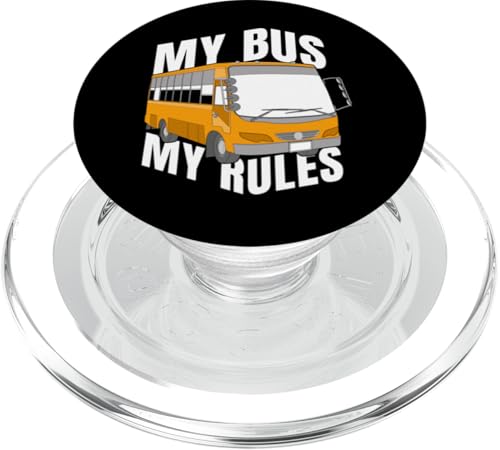 Mein Bus Meine Regeln Schülershuttle Gelber Bus Schulbusfahrer PopSockets PopGrip für MagSafe von Best School Bus Yellow Driver Transportation Gifts