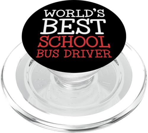 Weltbester Schulbusfahrer Gelber Bus Schulbusfahrer PopSockets PopGrip für MagSafe von Best School Bus Yellow Driver Transportation Gifts