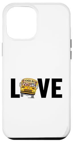 Hülle für iPhone 12 Pro Max Schulbus Liebe Schüler Shuttle Gelb Bus Schulbus Fahrer von Best School Bus Yellow Transportation Driver Gifts