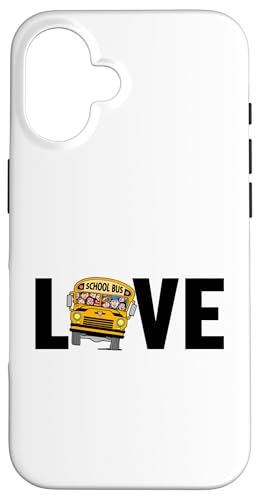 Hülle für iPhone 16 Schulbus Liebe Schüler Shuttle Gelb Bus Schulbus Fahrer von Best School Bus Yellow Transportation Driver Gifts