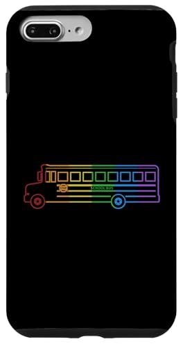 Hülle für iPhone 7 Plus/8 Plus Schulbus Rainbow LGBT gelb Bus Experte Schulbusfahrer von Best School Bus Yellow Transportation Driver Gifts