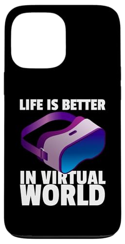 Hülle für iPhone 13 Pro Max Lustiges VR-Gaming-Design für Männer und Frauen, Virtual-Reality-Liebhaber von Best Virtual Reality Gift VR Gamer