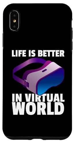 Hülle für iPhone XS Max Lustiges VR-Gaming-Design für Männer und Frauen, Virtual-Reality-Liebhaber von Best Virtual Reality Gift VR Gamer