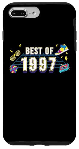 Hülle für iPhone 7 Plus/8 Plus Retro Best of 1997 Mixtape Vintage 28th Birthday Cassette von Best of 80's Vibes and Vintage Culture Store