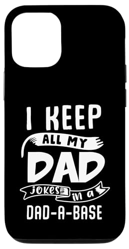 I Keep All My Dad Jokes In A Dad A Base Hülle für iPhone 12/12 Pro von Beste Vatertag Geschenke für Männer, Papa & Opa