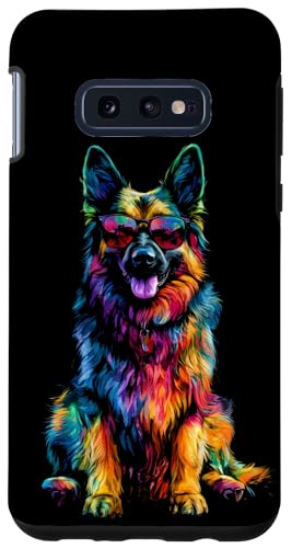 Hülle für Galaxy S10e Lustiges Schäferhund Hunde Tierliebhaber Kunst Hundebesitzer von Besten Tier Motive aller Art - Kunstwerk AnimalArt