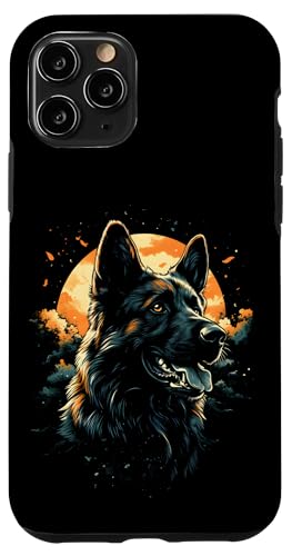 Hülle für iPhone 11 Pro Lustiges Schäferhund Hunde Tierliebhaber Kunst Hundebesitzer von Besten Tier Motive aller Art - Kunstwerk AnimalArt