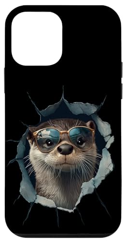 Hülle für iPhone 12 mini Lustiges Otter Kunstwerk Funny Otter Süßes Tier Zoo Wildtier von Besten Tier Motive aller Art - Kunstwerk AnimalArt