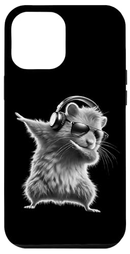 Hülle für iPhone 13 Pro Max Dabbing Hamster Nagetier Kopfhörer Tierliebhaber Kunst Nager von Besten Tier Motive aller Art - Kunstwerk AnimalArt
