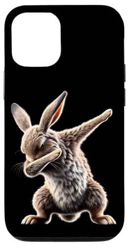 Hülle für iPhone 14 Pro Lustiges Dabbing Kaninchen Motiv Tierliebhaber Kunst Dab von Besten Tier Motive aller Art - Kunstwerk AnimalArt